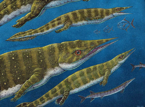 An artist’s depiction of Gunakadeit joseeae. Image credit: Ray Troll.