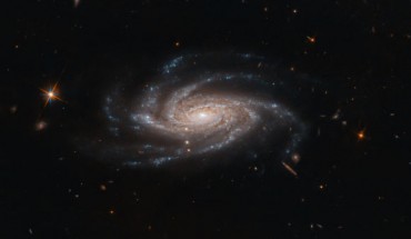 This Hubble image shows NGC 2008, a spiral galaxy located 426 million light-years away in the constellation Pictor. Image credit: NASA / ESA / Hubble / A. Bellini.