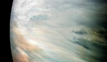 Thick white clouds are present in this JunoCam image of Jupiter’s equatorial zone. These clouds complicate the interpretation of infrared measurements of water. At microwave frequencies, the same clouds are transparent, allowing Juno’s Microwave Radiometer to measure water deep into Jupiter’s atmosphere. The image was acquired during Juno’s flyby of the gas giant on December 16, 2017. Imager credit: NASA / JPL-Caltech / SwRI / MSSS / Kevin M. Gill.