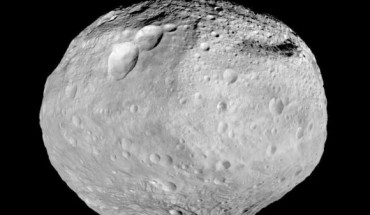 As NASA’s Dawn spacecraft takes off for its next destination, this mosaic synthesizes some of the best views the spacecraft had of the giant asteroid Vesta. Dawn studied Vesta from July 2011 to September 2012. The towering mountain at the south pole -- more than twice the height of Mount Everest -- is visible at the bottom of the image. The set of three craters known as the ‘snowman’ can be seen at the top left. Image credit: NASA / JPL-Caltech / UCLA / MPS / DLR / IDA.