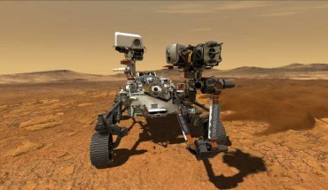 This artist’s concept depicts NASA’s Mars rover Perseverance on the surface of the Red Planet. Image credit: NASA / JPL-Caltech.
