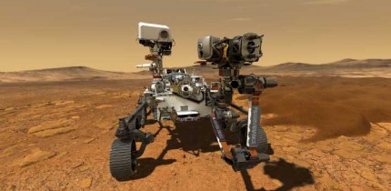This artist’s concept depicts NASA’s Mars rover Perseverance on the surface of the Red Planet. Image credit: NASA / JPL-Caltech.