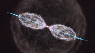 An artist’s impression of W43A. Image credit: NAOJ.