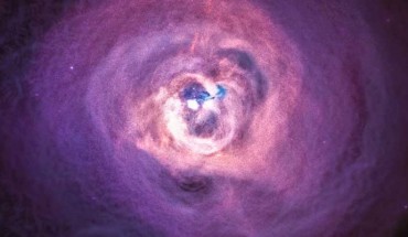 Reynolds et al used Chandra to look for extraordinarily low-mass axion-like particles in the Perseus galaxy cluster, a group of galaxies located 240 million light-years away from Earth. The observation lasting over five days showed no evidence for certain axion-like particles, which some theorists think can explain dark matter. The lack of detection in these Chandra observations helps rule out some versions of string theory, a set of models intended to tie together all known forces, interactions, and particles. Image credit: NASA / CXC / University of Cambridge / Reynolds et al.