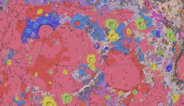 The Unified Geologic Map of the Moon. Image credit: U.S. Geological Survey / Lunar and Planetary Institute / South Dakota School of Mines and Technology / NASA / JAXA.