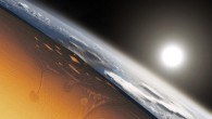 An artistic cross-section through forming Earth’s crust approximately 3-4 billion years ago. Image credit: Alec Brenner, Harvard University.
