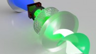 Metasurface laser produces super-chiral light with orbital angular momentum up to 100. Image credit: University of the Witwatersrand.