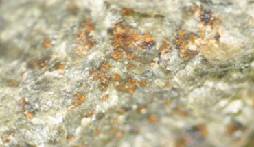 Orange-colored carbonate grains in the ALH 84001 meteorite. Image credit: Koike et al, doi: 10.1038/s41467-020-15931-4.