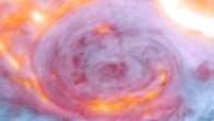 This image shows Jupiter’s Great Red Spot. Image credit: NASA / ESA / M.H. Wong, University of California, Berkeley.