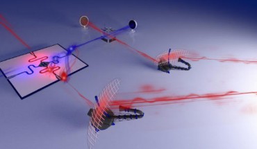 An illustration of a quantum radar prototype. Image credit: Philip Krantz / Institute of Science and Technology Austria.