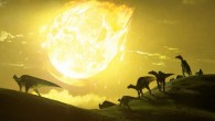 The Chicxulub asteroid hit Earth at an angle of about 60 degrees, which is among the worst-case scenarios for the lethality of the impact by the production of climate-changing gases. Image credit: Chase Stone.