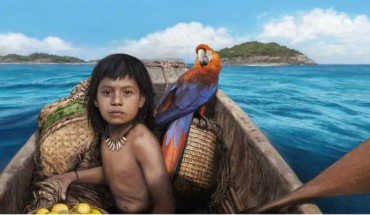 Illustration of one of the early settlers in the Caribbean. Image credit: Tom Björklund.