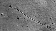 An example of the lunar rockfall. Image credit: NASA’s Goddard Space Flight Center / ASU.
