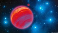 An artist’s impression of the Roque 12 binary system in the Pleiades cluster. Image credit: Sci-News.com / NASA / ESA / AURA / Caltech.