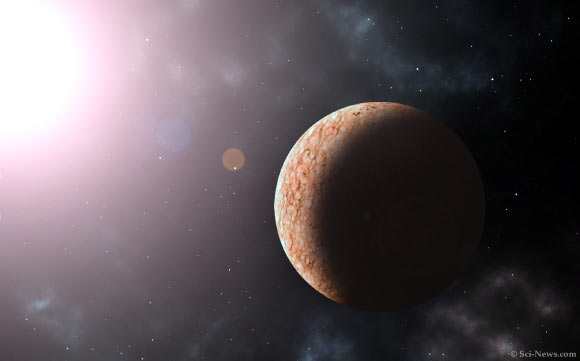 An artist’s impression of the Earth-sized planet EPIC 249631677b. Image credit: Sci-News.com.