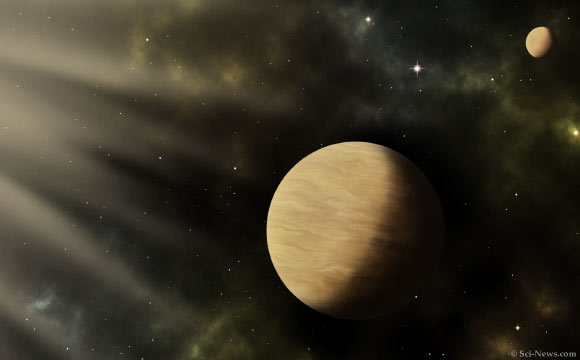 An artist’s impression of the TOI-1266 planetary system. Image credit: Sci-News.com.