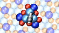 The world’s smallest molecular motor consists of a single acetylene rotor anchored to a chiral atomic cluster provided by a palladium-gallium surface that acts as a stator. Image credit: Empa.