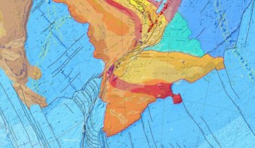The tectonic map of Zealandia. Image credit: GNS Science.