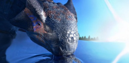 Ankylosaurus magniventris, a large armored dinosaur species, witnesses the impact of an asteroid, falling on the Yucatan peninsula 66 million years ago. Image credit: Fabio Manucci.