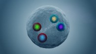 X(6900), a tetraquark particle composed of two charm quarks and two charm antiquarks. Image credit: CERN.