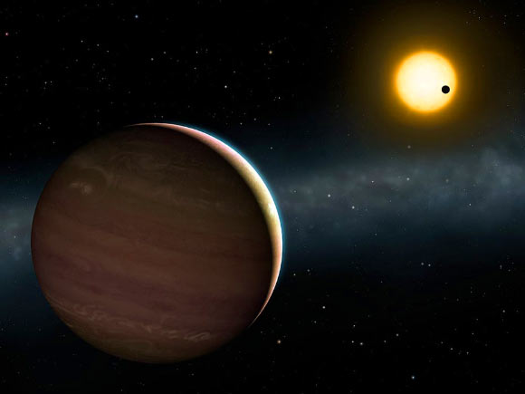 An artist’s impression of the WASP-148 planetary system. Image credit: Mark A. Garlick / Institut d’astrophysique de Paris.