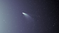 This image from the WISPR instrument on board NASA’s Parker Solar Probe shows comet C/2020 F3 (NEOWISE) on July 5, 2020, shortly after its closest approach to the Sun. Image credit: NASA / Johns Hopkins APL / Naval Research Lab / Parker Solar Probe / Brendan Gallagher.