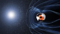 The magnetic field and electric currents in and around Earth generate complex forces that have immeasurable impact on every day life. The field can be thought of as a huge bubble, protecting us from cosmic radiation and charged particles that bombard Earth in solar winds. Image credit: ESA / ATG Medialab.