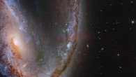 This Hubble image shows the Meathook Galaxy, a distorted spiral galaxy located 60 million light-years away in the constellation of Volans. Image credit: NASA / ESA / Hubble / S. Smartt et al.