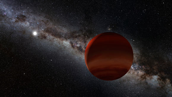 An artist’s impression of one of the team’s discoveries -- the oldest known wide-separation white dwarf plus cold brown dwarf pair. Image credit: NOIRLab / NSF / AURA / P. Marenfeld / William Pendrill.