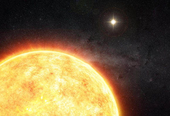 An artist’s conception of a potential solar companion, which theorists believe was developed in the Sun’s birth cluster and later lost. If proven, the solar companion theory would provide additional credence to theories that the Oort Cloud formed as we see it today, and that Planet Nine was captured rather than formed in place. Image credit: M. Weiss.