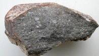 A piece of the enstatite chondrite meteorite Sahara 97096. Image credit: Christine Fieni / Laurette Piani / French National Museum of Natural History.