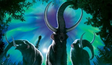 Artistic rendering of American mastodons (Mammut americanum). Image credit: Julius Csotonyi.
