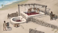 Reconstruction of the wine press at Tell el-Burak, looking from the south-east. Image credit: O. Bruderer / Tell el-Burak Archaeological Project.