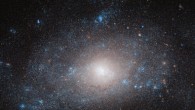 This Hubble image shows the spiral galaxy NGC 5585. Hotspots of star formation can be seen along the galaxy’s faint spiral arms. These regions shine a brilliant blue, contrasting strikingly against the ever-black background of space. The color image is made up of observations from Hubble’s Advanced Camera for Surveys (ACS) in the near-infrared and optical parts of the spectrum. Two filters were used to sample various wavelengths. The color results from assigning different hues to each monochromatic image associated with an individual filter. Image credit: NASA / ESA / Hubble / R. Tully / Gagandeep Anand.