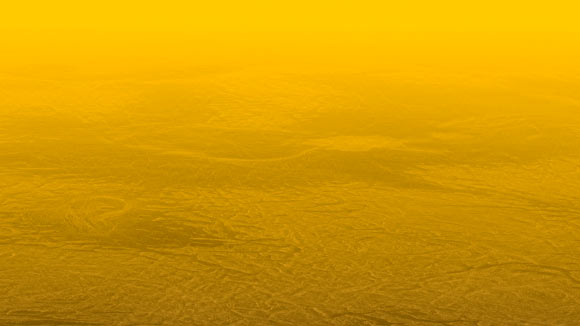 A simulated view from above Tellus Tessera, one of the regions on Venus where Byrne et al identified the presence of layering. Image credit: NASA.