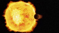 An artist’s impression of the ultrahot Neptune LTT 9779b and its parent star, LTT 9779. Image credit: Ricardo Ramirez, Universidad de Chile.