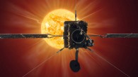 ESA’s Solar Orbiter reached its first perihelion, the point in its orbit closest to the star, on June 15, 2020, getting as close as 77 million km (47.8 million miles) to the star’s surface. Imager credit: ESA / ATG Medialab.