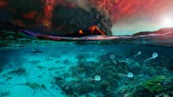 An illustration depicting the onset of the end-Permian mass extinction. Image credit: Dawid Adam Iurino / PaleoFactory, Sapienza University of Rome / Jurikova et al, doi: 10.1038/s41561-020-00646-4.