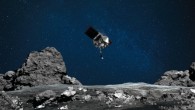 NASA’s OSIRIS-REx spacecraft readies itself to touch the surface of the near-Earth asteroid (101955) Bennu. Image credit: NASA’s Goddard Space Flight Center / University of Arizona.