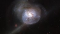This Hubble image shows NGC 34, a spiral galaxy located 271 million light-years away in the constellation of Cetus. Image credit: NASA / ESA / Hubble / A. Adamo et al.