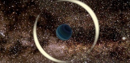 An artist’s impression of a gravitational microlensing event by a free-floating exoplanet. Image credit: Jan Skowron / Astronomical Observatory, University of Warsaw.