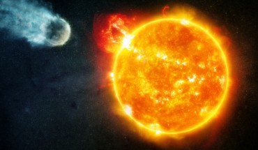 This illustration shows radiation from flares from a red dwarf star like Barnard’s star eroding the atmosphere of an orbiting, rocky planet. Image credit: NASA / CXC / M. Weis.