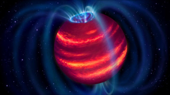 An artist’s impression of BDR J1750+3809. Image credit: Danielle Futselaar / ASTRON.
