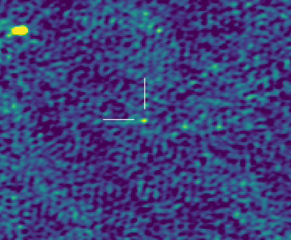 Radio detection of BDR J1750+3809 with LOFAR. Image credit: Vedantham et al., doi: 10.3847/2041-8213/abc256.