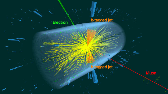 CERN Physicists Find First Evidence for Production of Top Quarks in