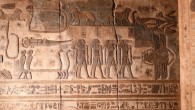 Egyptian constellations on the ceiling of the temple of Esna, inscriptions as yet unknown. Image credit: Ahmed Amin.
