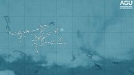 This image from the Geostationary Lightning Mapper shows a superbolt-producing lightning flash over the southeastern United States on February 19, 2019. The lightning flash spanned several hundred kilometers and lasted nearly 7 seconds. Image credit: Los Alamos National Laboratory.
