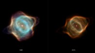These images of the Stingray Nebula were captured by Hubble in 1996 (left) and 2016 (right). Image credit: NASA / ESA / B. Balick, University of Washington / M. Guerrero, Instituto de Astrofísica de Andalucía / G. Ramos-Larios, Universidad de Guadalajara.