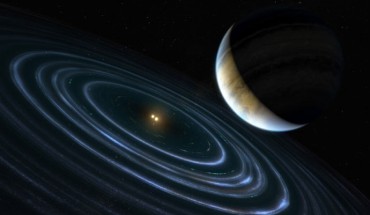 HD 106906b occupies an unlikely orbit around a double star 336 light-years away and it may be offering clues to something that might be much closer to home: a hypothesized distant member of our Solar System dubbed Planet Nine. Image credit: NASA / ESA / Hubble / M. Kornmesser.