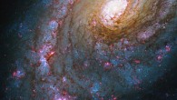This Hubble images shows Caldwell 45, a spiral galaxy located 59 million light-years away in the constellation Boötes. Also known as NGC 5248, this galaxy is notable for the ring structure around its nucleus. These nuclear rings are characterized by hot spots of starburst activity. Caldwell 45 was discovered by astronomer William Herschel in 1784. The galaxy has an apparent magnitude of 10 and can be spotted using a small telescope, though it won’t appear very bright. A larger telescope is needed to make out the galaxy’s spiral arms. The best time of year to observe Caldwell 45 is during the northern hemisphere’s spring and the southern hemisphere’s autumn. This stunning image of Caldwell 45 is a composite of observations made by Hubble’s Wide Field Camera 3 (WFC3) and Wide Field and Planetary Camera 2 (WFPC2) in visible, infrared, and ultraviolet light. It captures the glowing red clouds where new stars are forming, scattered along the galaxy’s winding arms. These observations of Caldwell 45 were made to help astronomers learn more about gas in the galaxy’s starburst regions, as well as to better understand the structure of its nuclear rings. Image credit: NASA / ESA / J. Lee, California Institute of Technology / A. Filippenko, University of California, Berkeley / Gladys Kober, Catholic University of America.